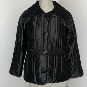 EUC Marc Jacobs XS black satin bomber jacket puffer